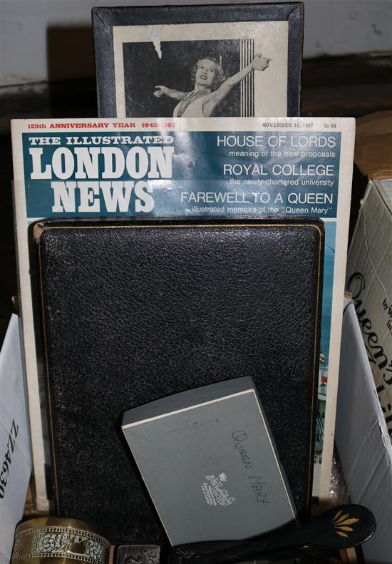 Collection of Queen Mary ephemera & mixed collectables
